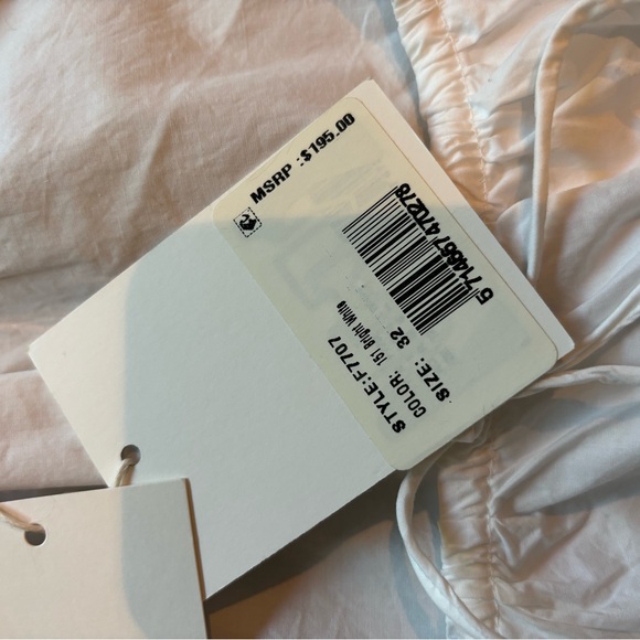 Ganni white poplin mini dress - Picture 5 of 5